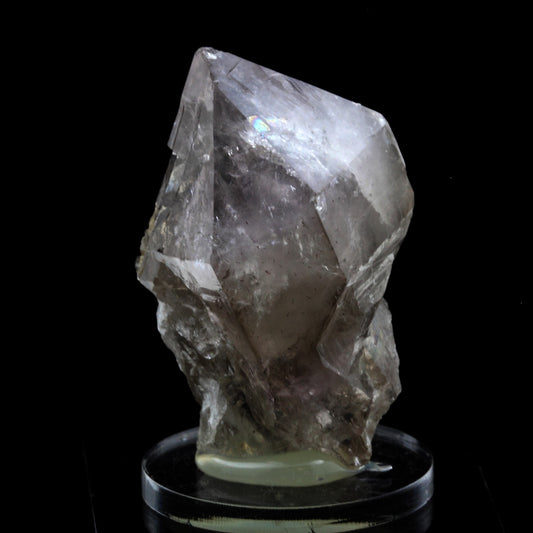 Quartz fumé Sceptre améthysé. 193.0 carats. Massif du Mont-Blanc, France