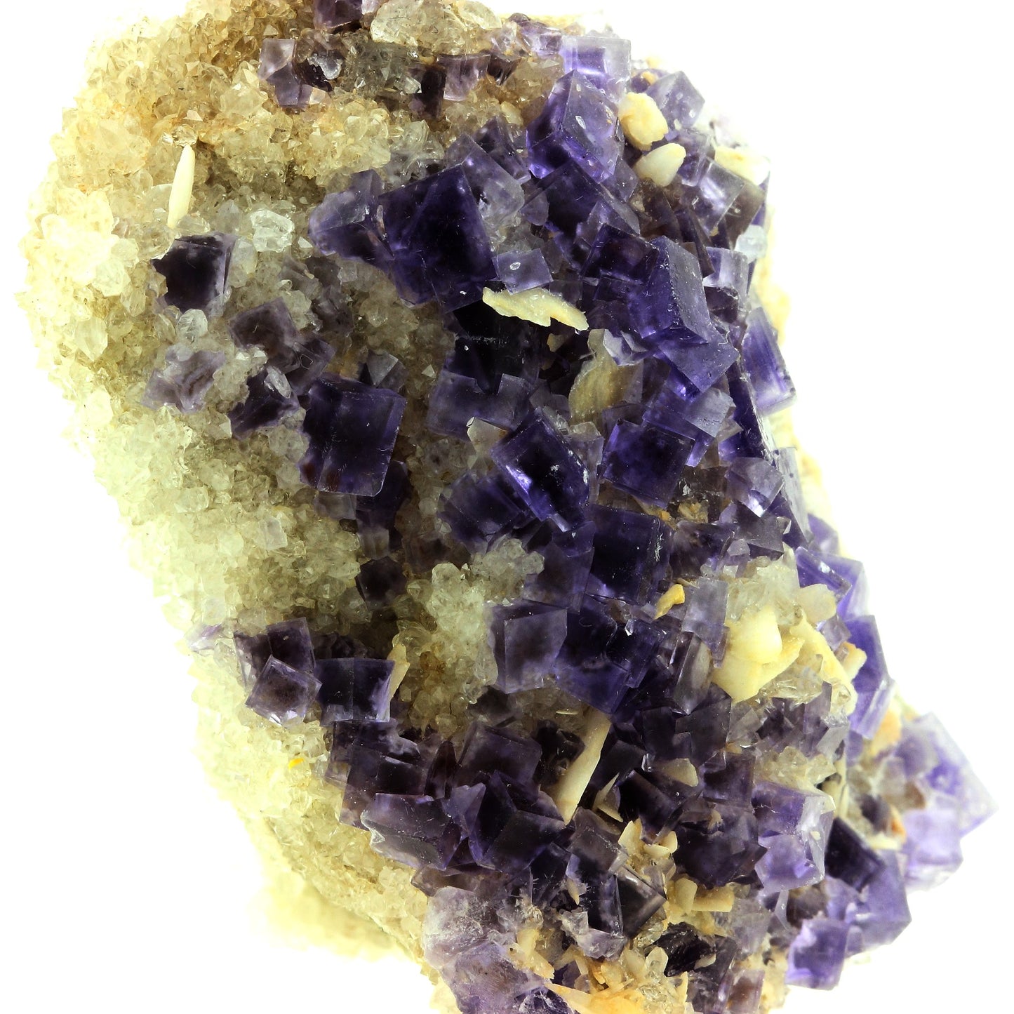 Fluorite + Baryte + Quartz. 784.0 carats. La Cabaña, Berbes, Asturias, Espagne