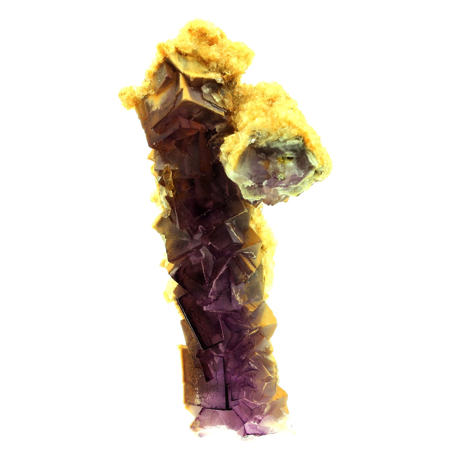 Fluorite Stalactite. 540.0 carats. Weishan Mine, Shandong, Chine