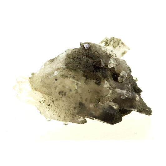 Anatase + Quartz + Chlorite. 35.0 carats. Les Rousses, Vaujany, Isère, France