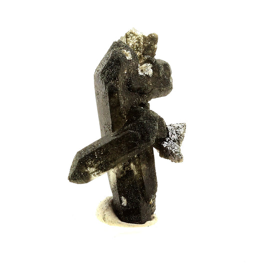 Anatase + Quartz + Chlorite. 16.0 carats. Les Rousses, Vaujany, Isère, France