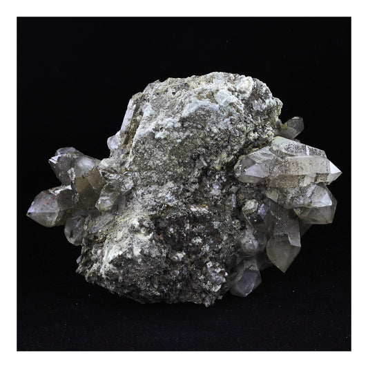 Quartz fumé à inclusions de Manganèse + Chlorite. 5925.0 carats. Massif du Mont-Blanc, Haute-Savoie, France