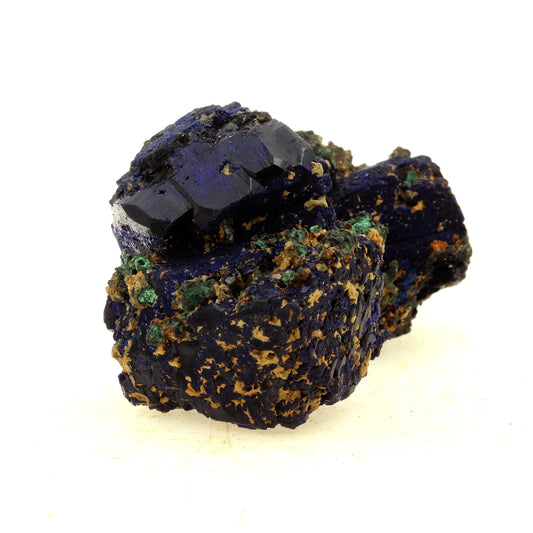 Chessylite (Azurite) + Cuprite. 175.5 carats. Chessy-les-Mines, France