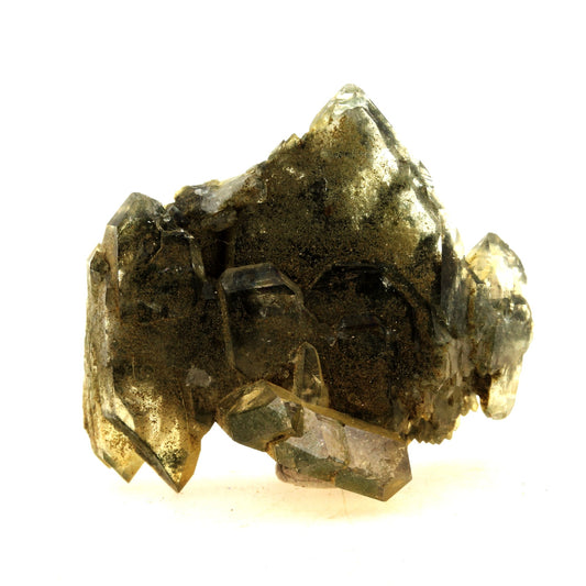 Quartz à Ame + Chlorite. 118.5 carats. Les Chapieux, Tarentaise, France