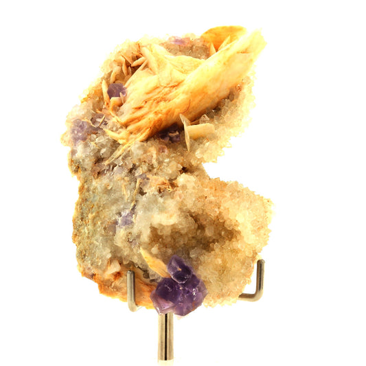 Fluorite + Quartz + Baryte. 261.0 carats. La Cabaña, Berbes, Espagne