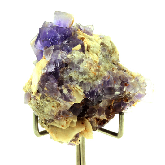 Fluorite + Quartz + Baryte. 208.0 carats. La Cabaña, Berbes, Espagne