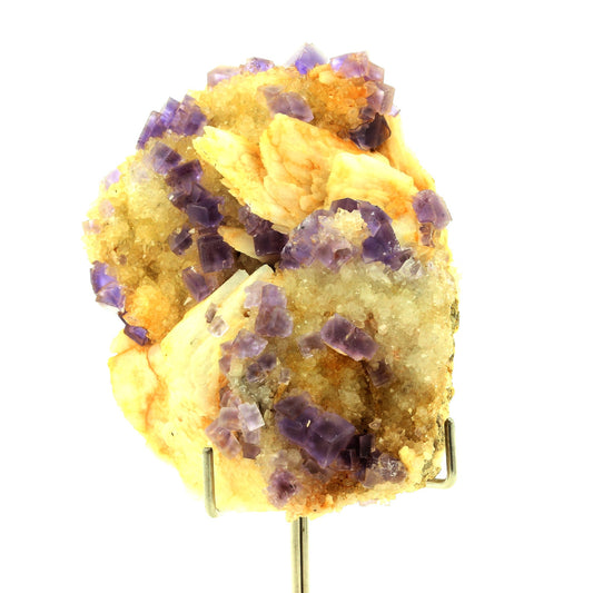 Fluorite + Quartz + Baryte. 720.0 carats. La Cabaña, Berbes, Asturias, Espagne