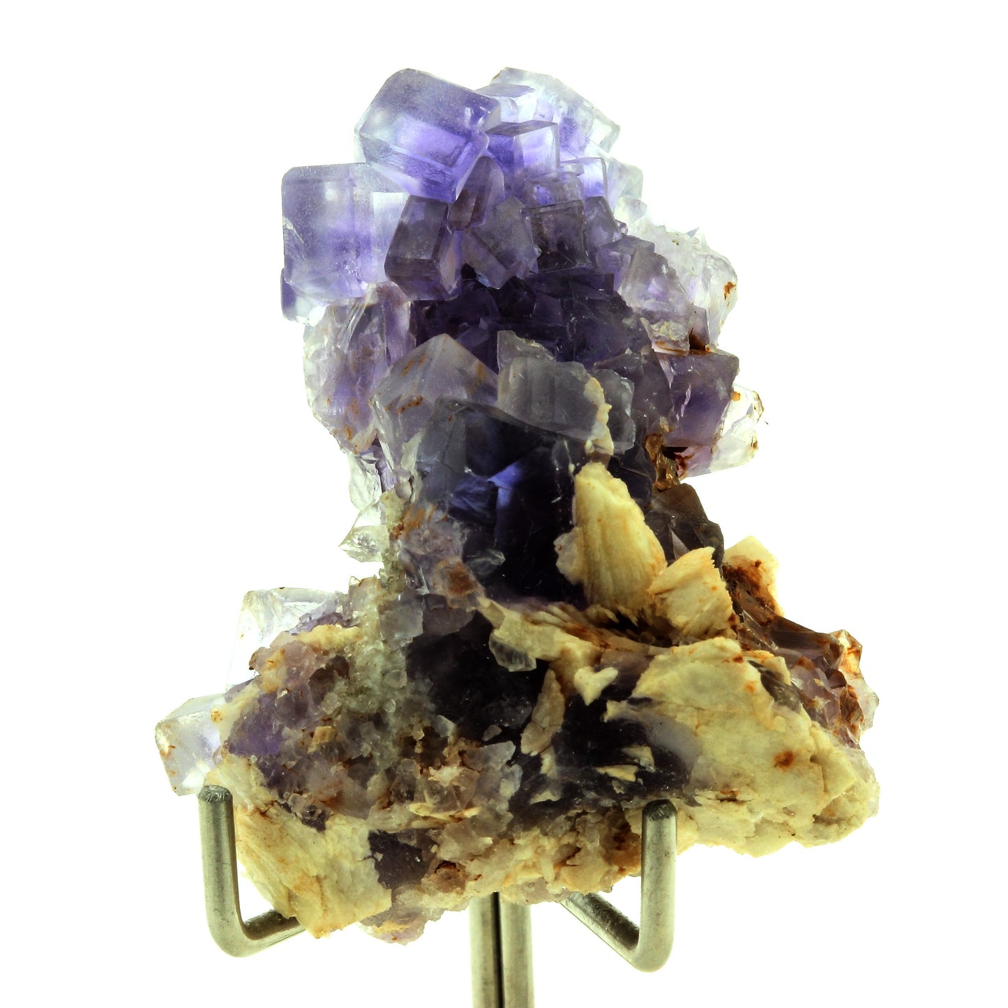 Fluorite + Quartz + Baryte. 126.0 carats. La Cabaña, Berbes, Asturias, Espagne