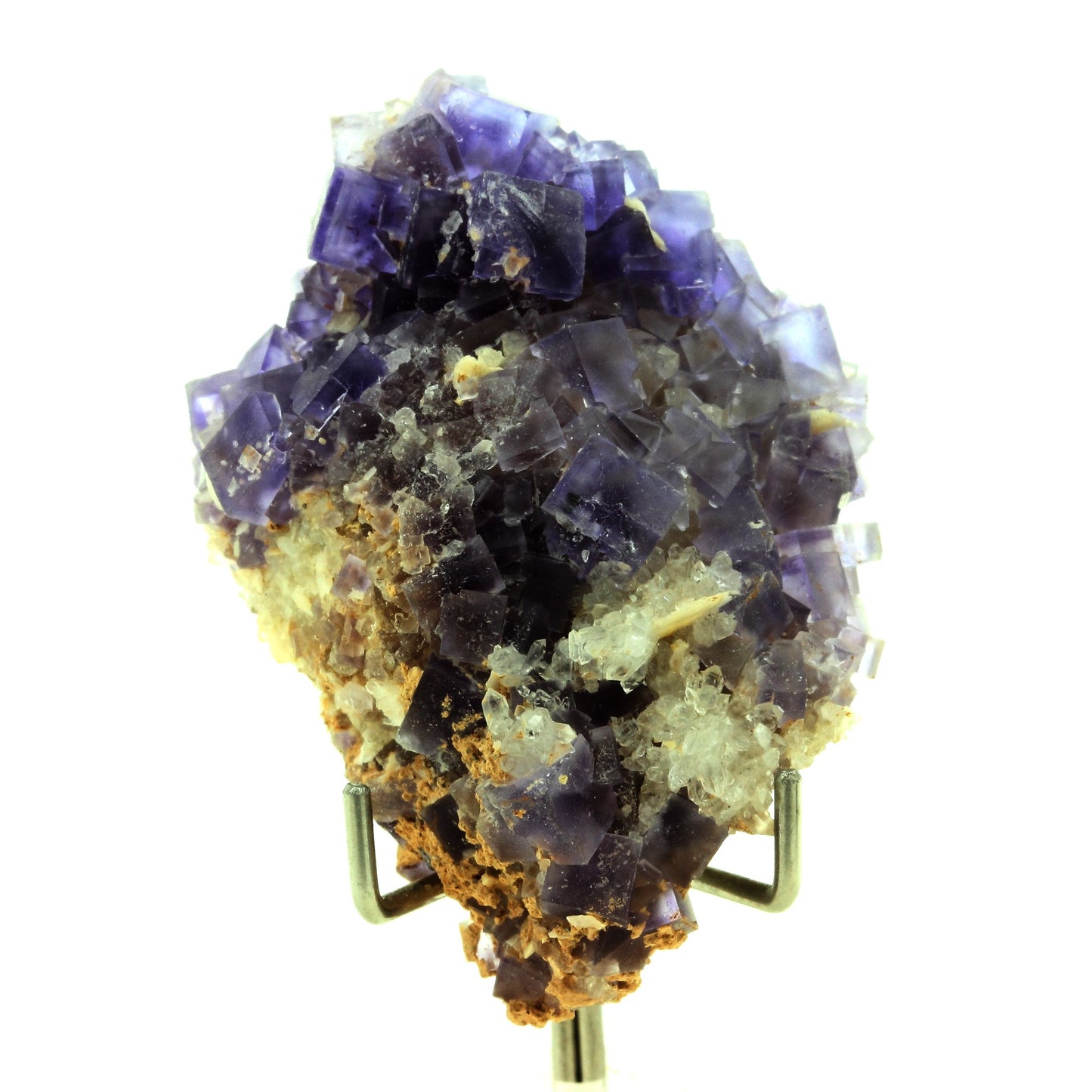 Fluorite + Baryte + Quartz. 211.5 carats. La Cabaña, Berbes, Asturias, Espagne