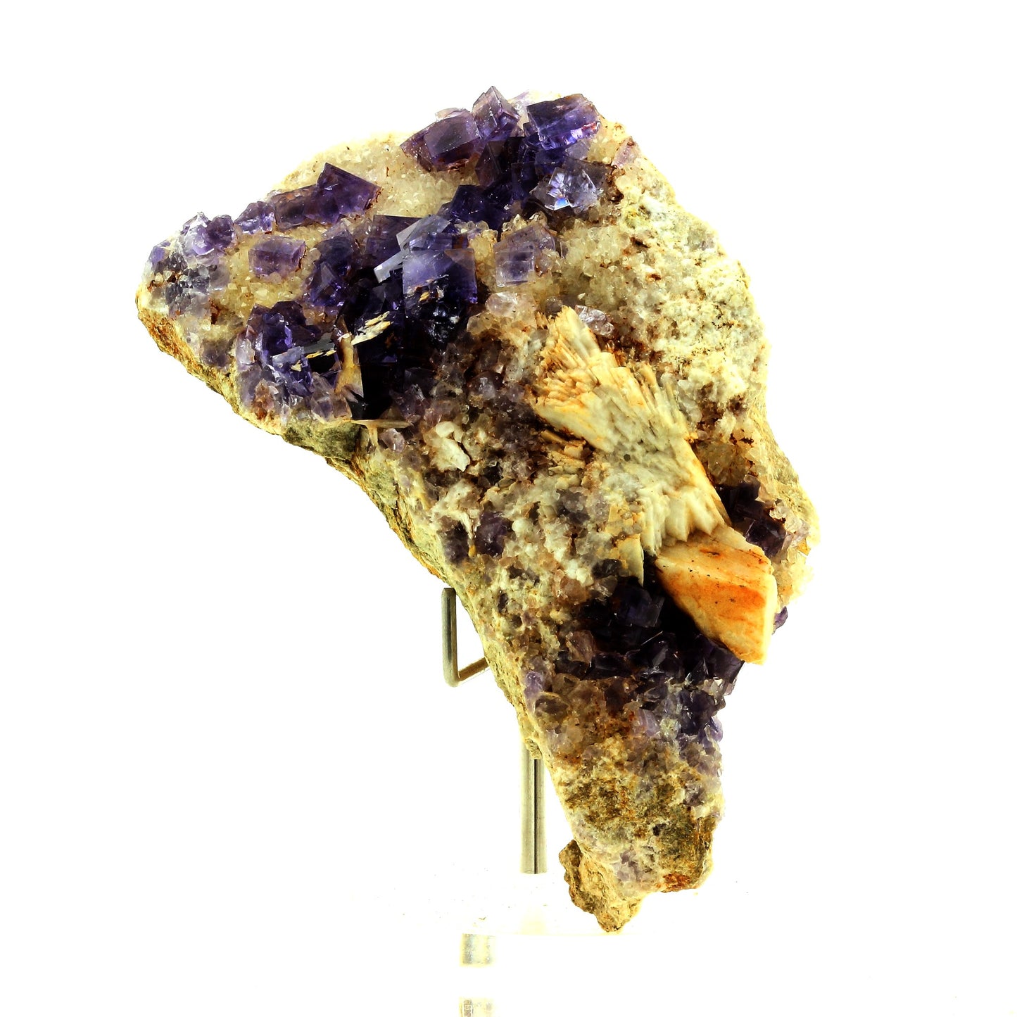 Fluorite + Quartz + Baryte. 985.0 carats. La Cabaña, Berbes, Asturias, Espagne