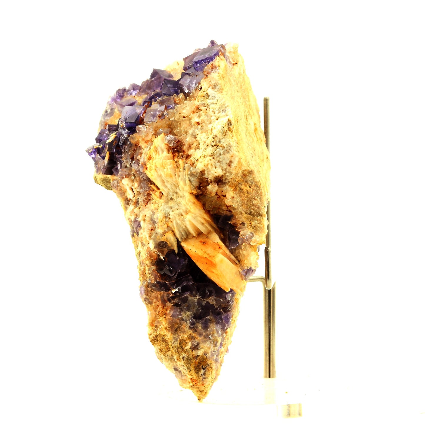 Fluorite + Quartz + Baryte. 985.0 carats. La Cabaña, Berbes, Asturias, Espagne