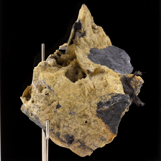 Boulangerite + Siderite. 1114.5 carats. La Mure, Isère, Auvergne-Rhône-Alpes, France