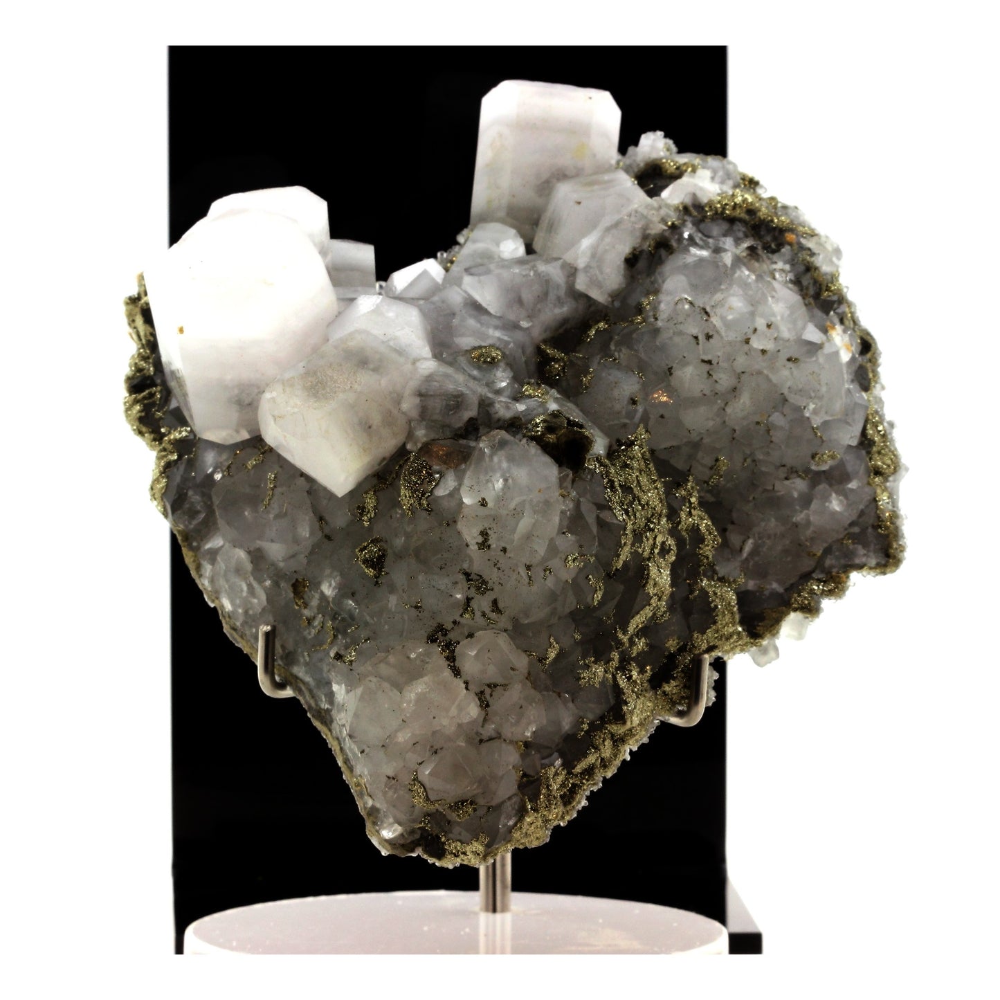 Calcite, Pyrite. 3184.5 carats. El Hammam Mine, Meknès, Maroc