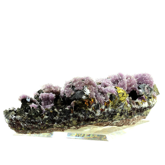 Quartz Amethyste, Chalcopyrite, Sphalerite. 4497.0 carats. En provenance de Commodore Mine, Amethyst vein, Colorado, USA