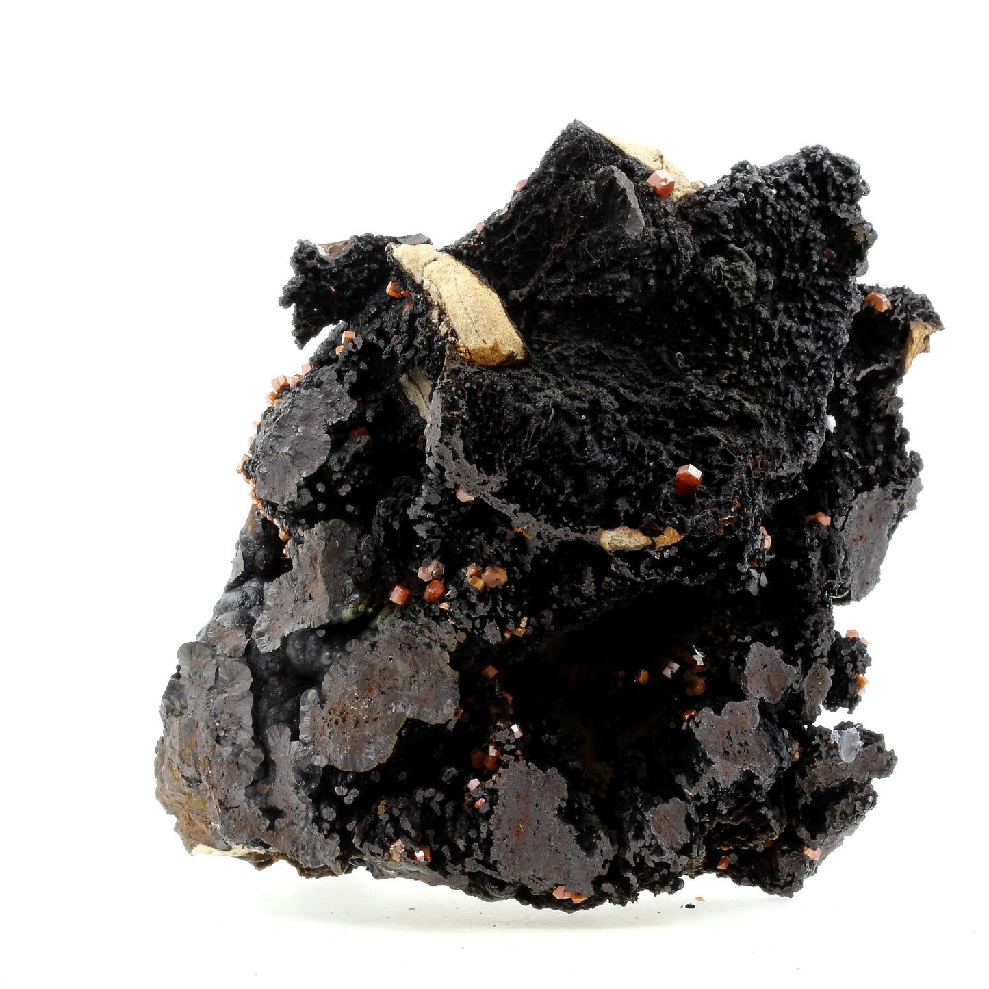 Vanadinite + Goethite. 14399.0 carats. Mibladen, Midelt, Maroc