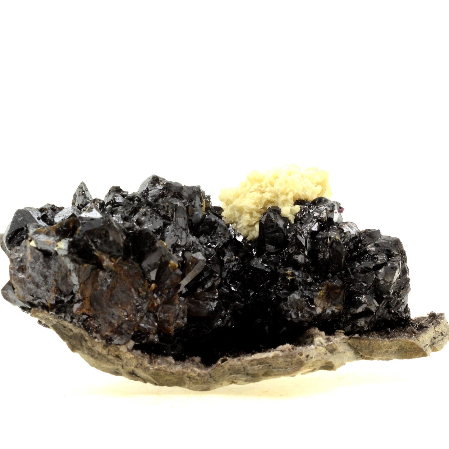 Calcite + Sphalerite + Fluorite. 4615.0 carats. Elmwood mine, Carthage, USA