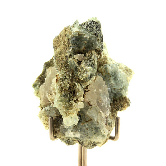 Prehnite + Calcite. 112.0 carats. La Combe de la Selle, Bourg d'Oisans, France