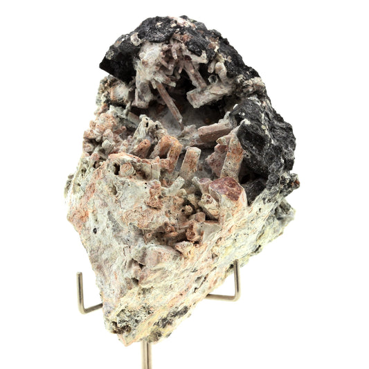 Néphéline + Schorlomite, 744.0 carats, Jebel Bou-Agrao, Maroc