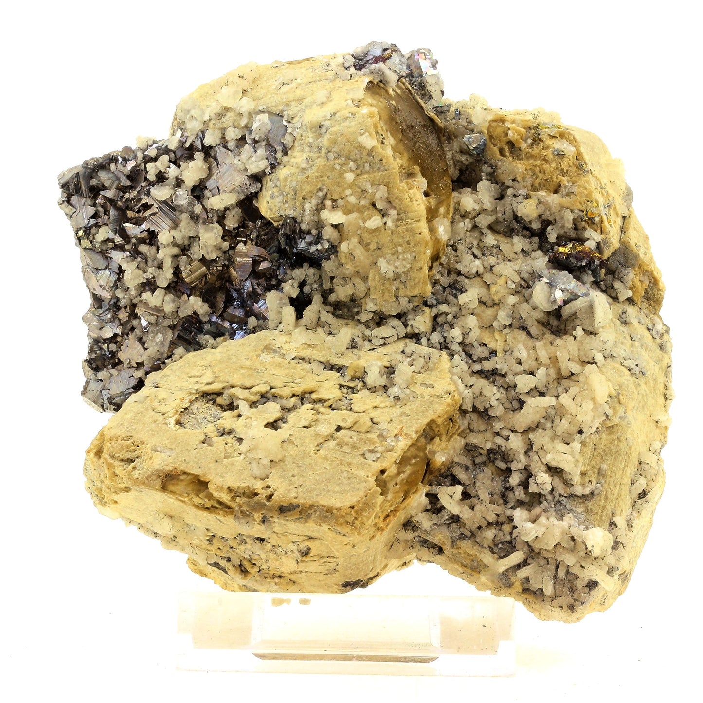 Siderite + Arsenopyrite + Apatite. 5695.0 carats. Panasqueira Mines, Covilhã, Portugal