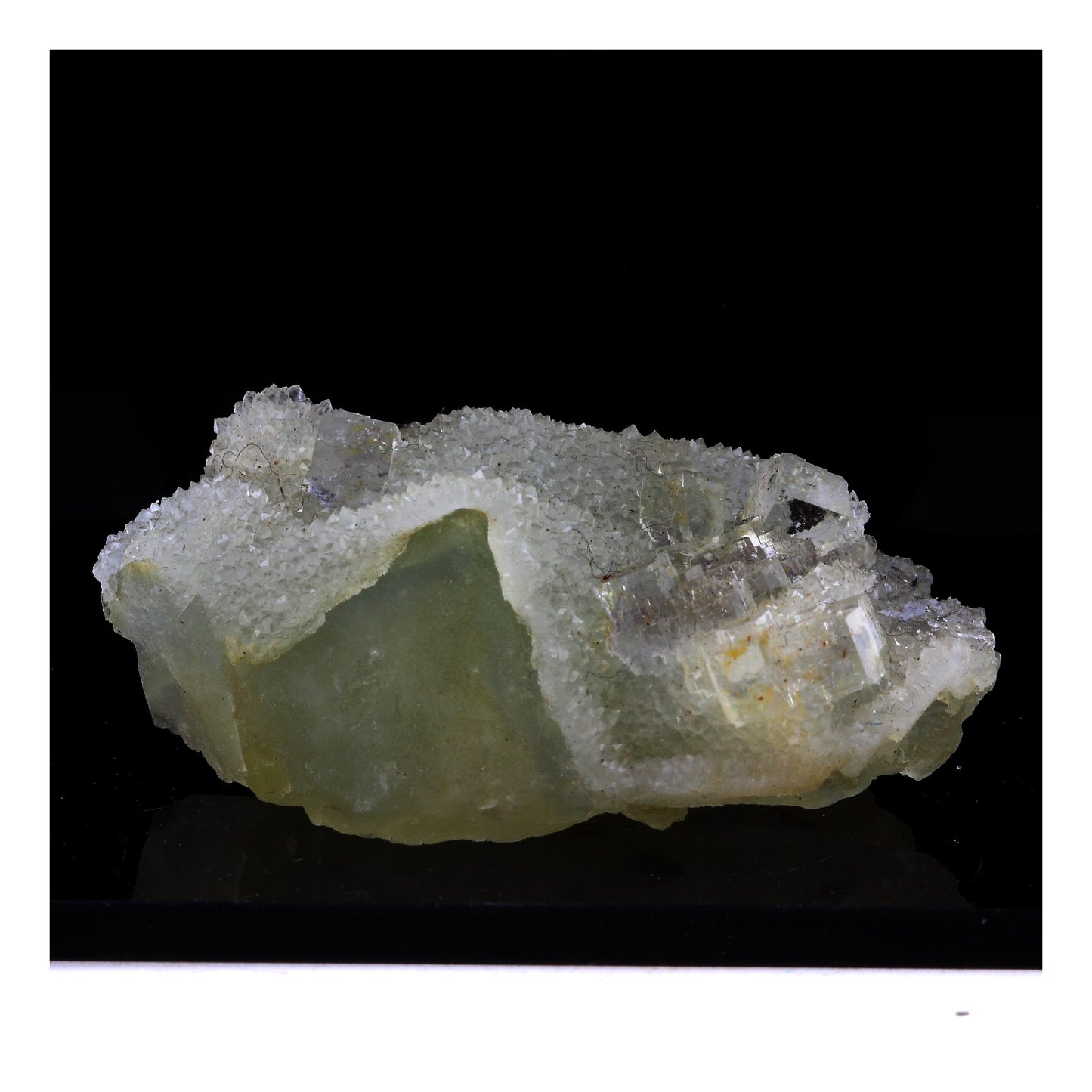Fluorite + Quartz. 263.0 carats. Fontsante Mine, Var, France