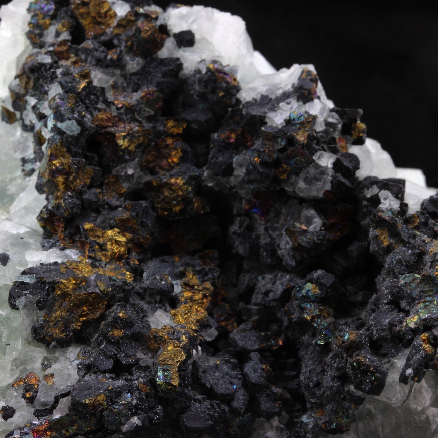 Chalcopyrite + Fluorite. 3136.00 carats. Le Burg Mine, Tarn, France