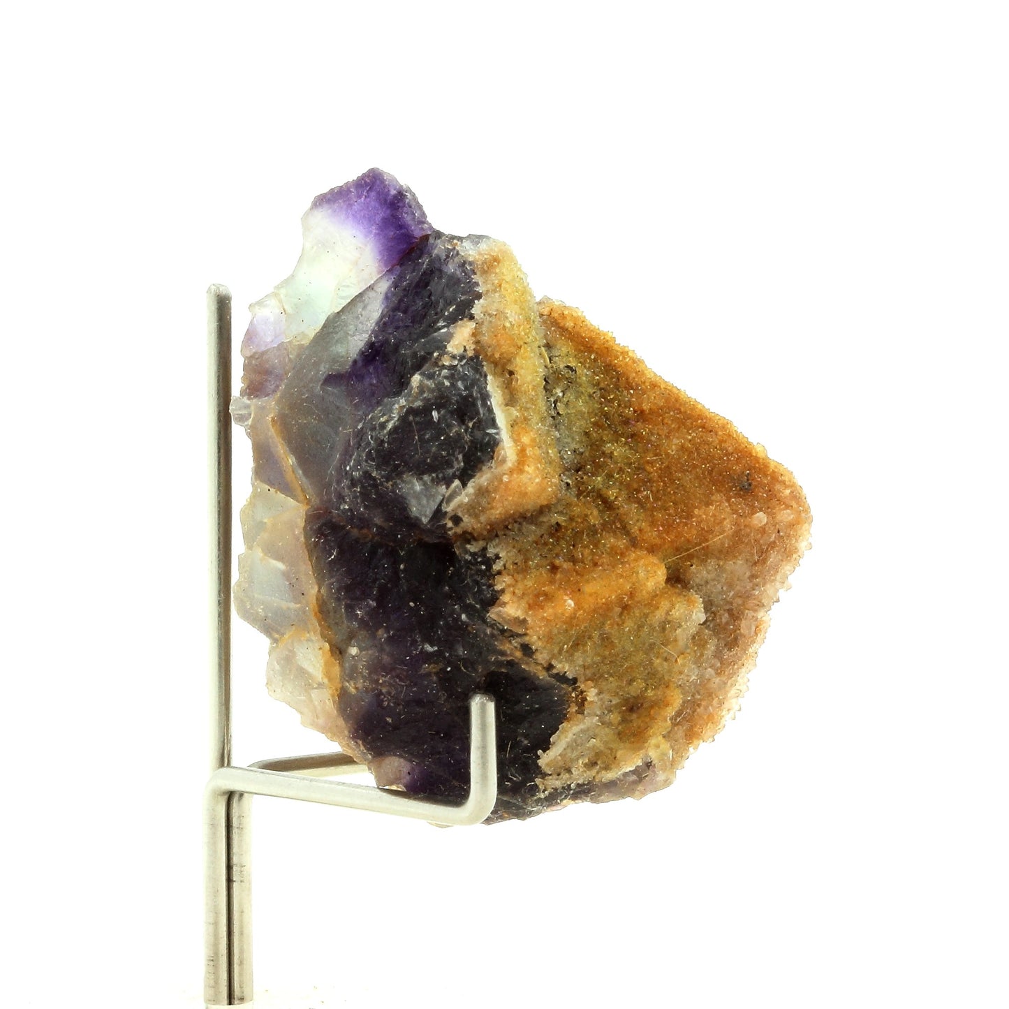 Fluorite + Quartz. 244.0 carats. Mine de Fonsante, Var, France