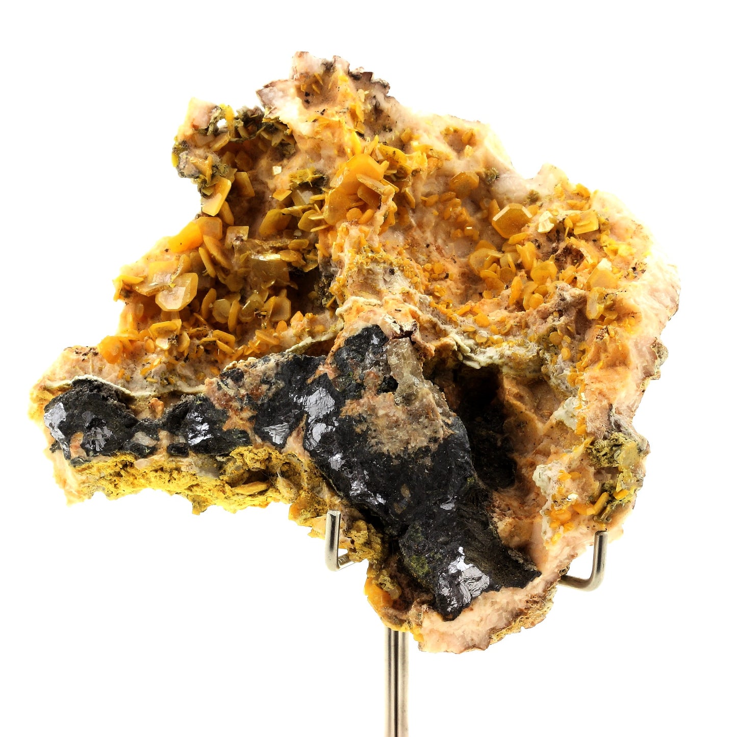 Wulfenite + Galène. 1642.5 carats. Touissit, Jerada Province, Maroc