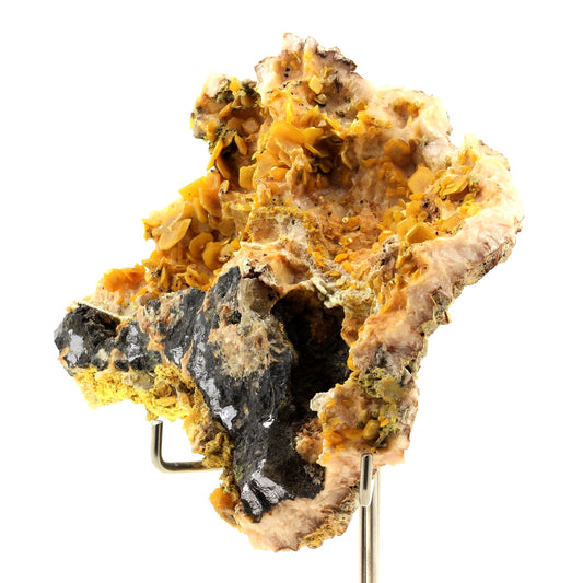 Wulfenite + Galène. 1642.5 carats. Touissit, Jerada Province, Maroc