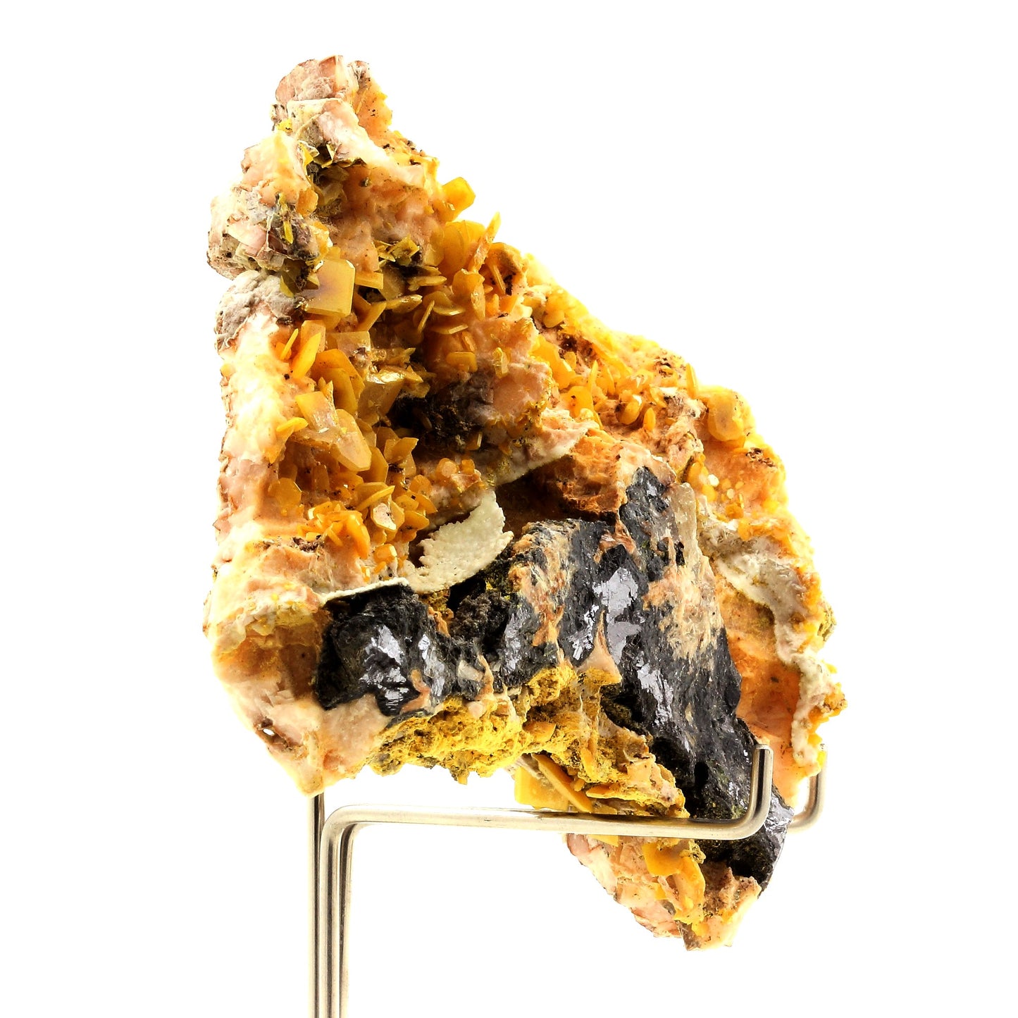 Wulfenite + Galène. 1642.5 carats. Touissit, Jerada Province, Maroc
