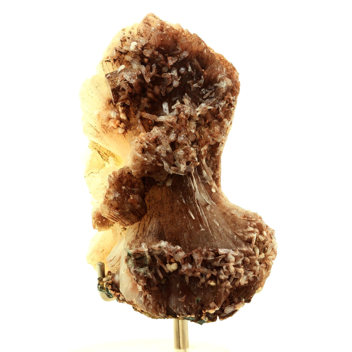 Stilbite et Apophyllite. 340.90 carats. Jalgaon, Maharashtra, Inde