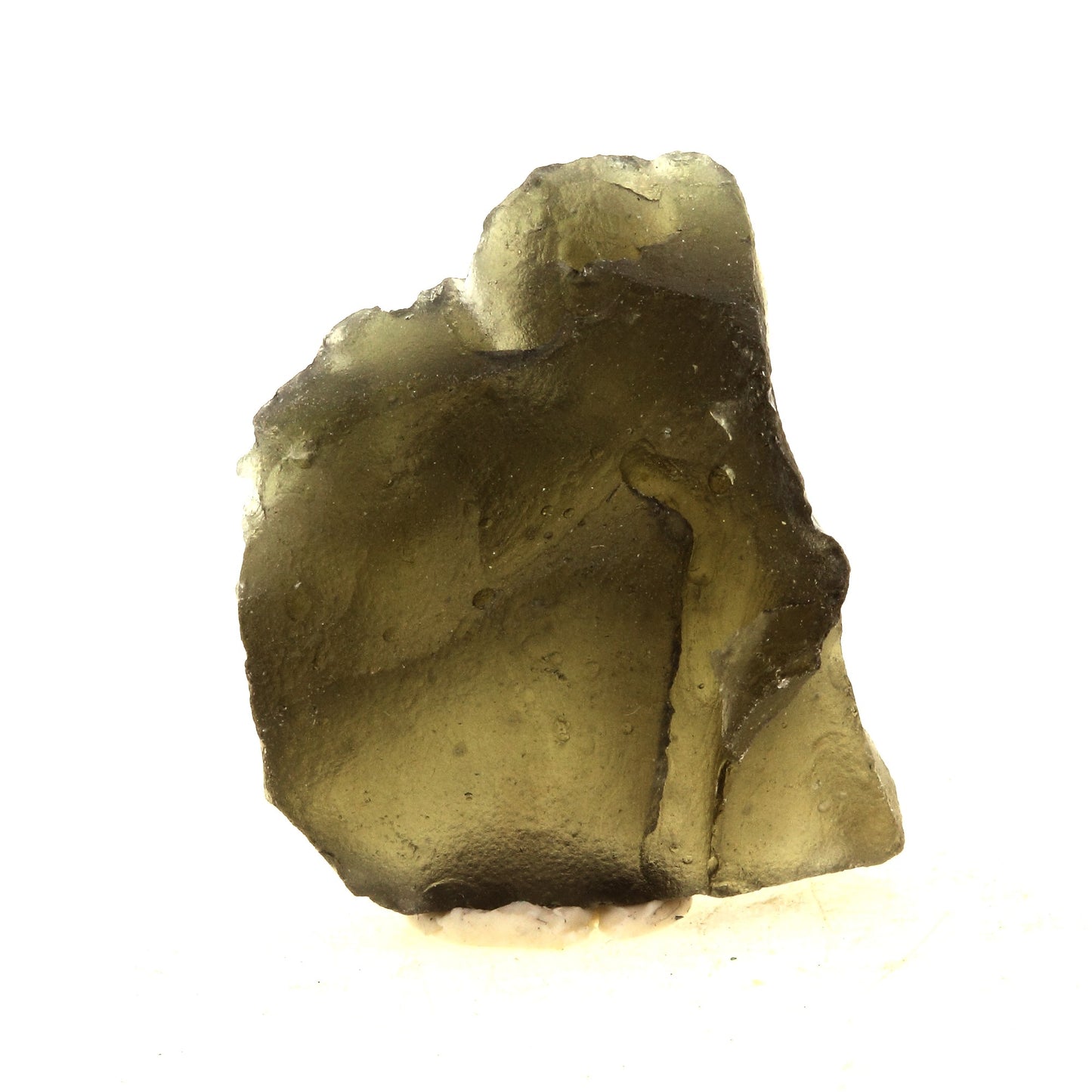 Moldavite, 22.0 carats, Bohême du Sud, République Tchèque
