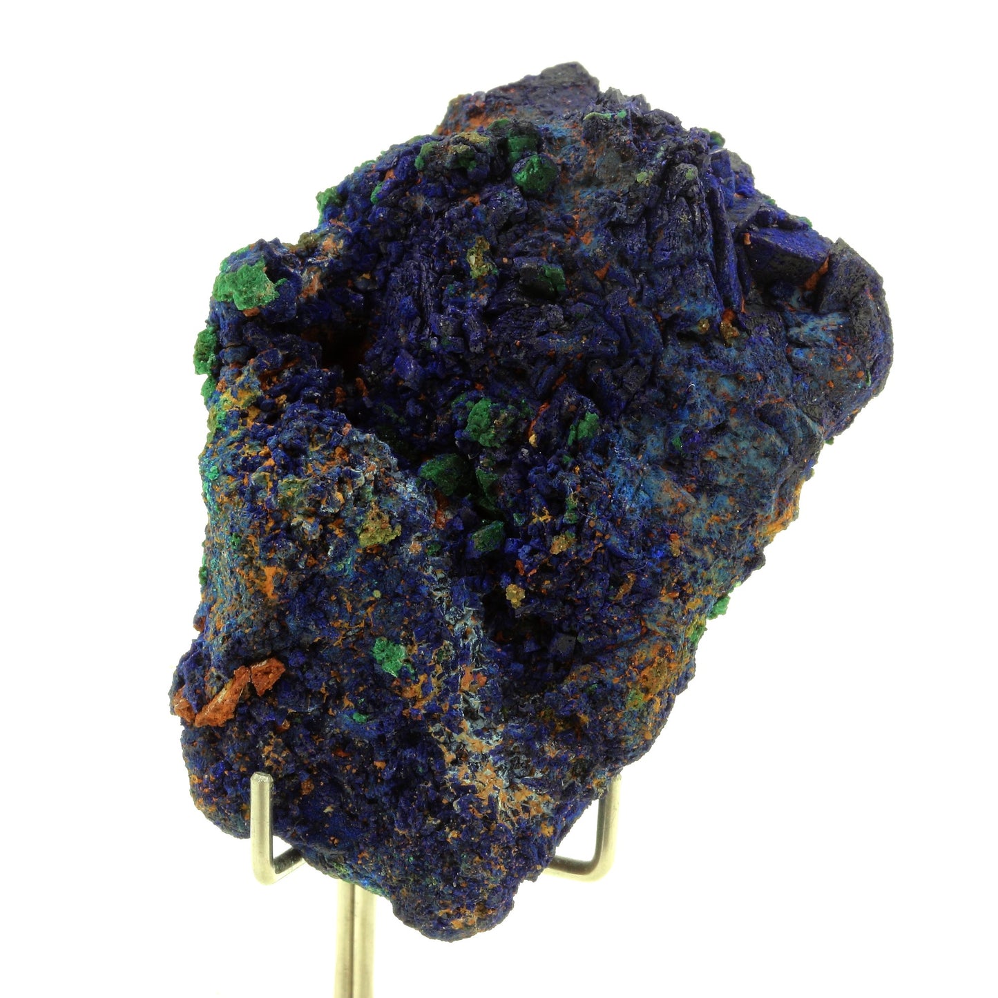 Chessylite (Azurite) + Malachite. 525.0 carats. Chessy-les-Mines, France