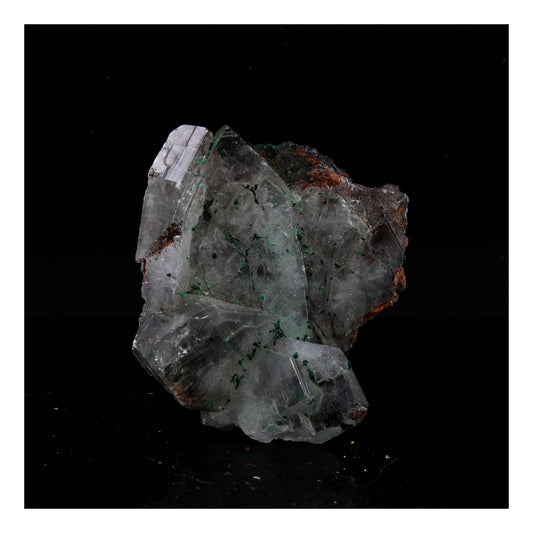 Baryte + Malachite. 154.0 carats. Shangulowé, Kambove, Lualaba, RD Congo