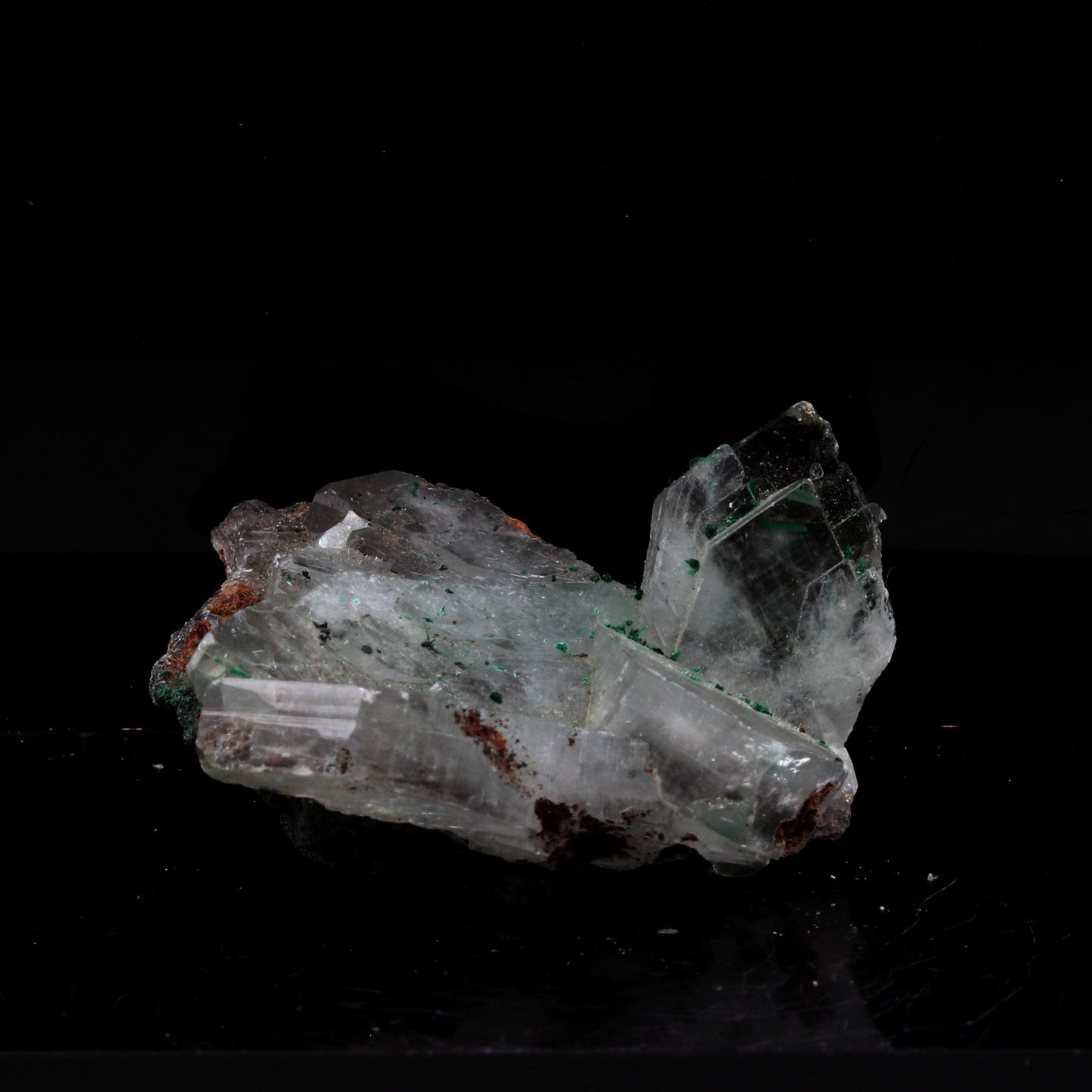 Baryte + Malachite. 154.0 carats. Shangulowé, Kambove, Lualaba, RD Congo