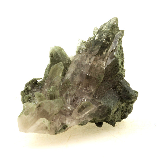 Quartz fumé + Chlorite. 194.50 carats. Vallon de la Valette, La lauzière, France
