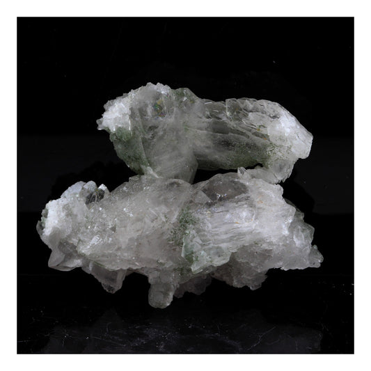Quartz à âme (faden quartz) + Chlorite. 127.60 carats. Plan-du-Lac, Oisans, France