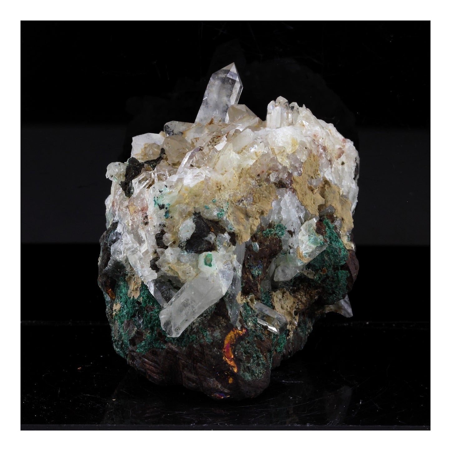 Chalcopyrite + Quartz. 450.0 carats. L'Alpe d'Huez, France