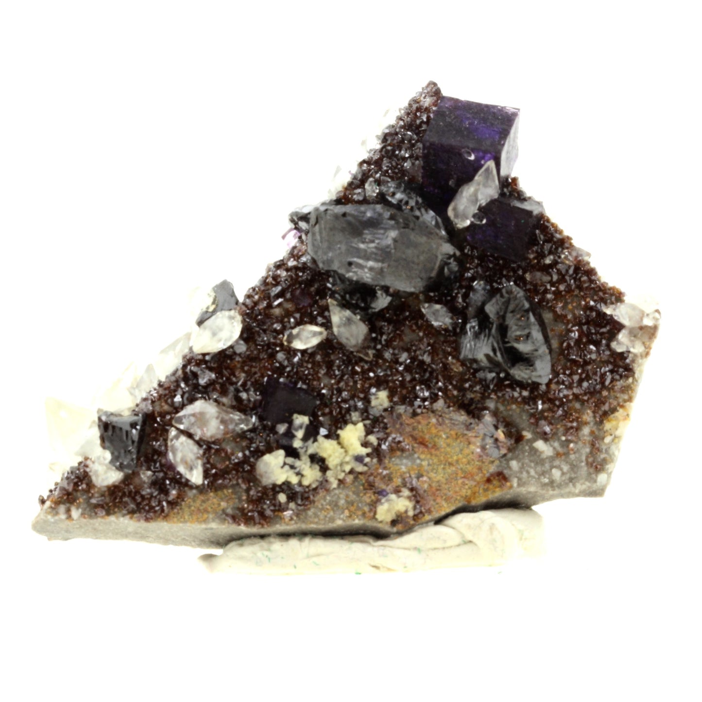 Fluorite + Calcite + Sphalerite, 1018.5 carats, Elmwood mine, Carthage, USA