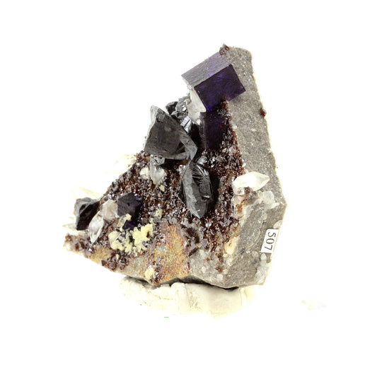 Fluorite + Calcite + Sphalerite, 1018.5 carats, Elmwood mine, Carthage, USA