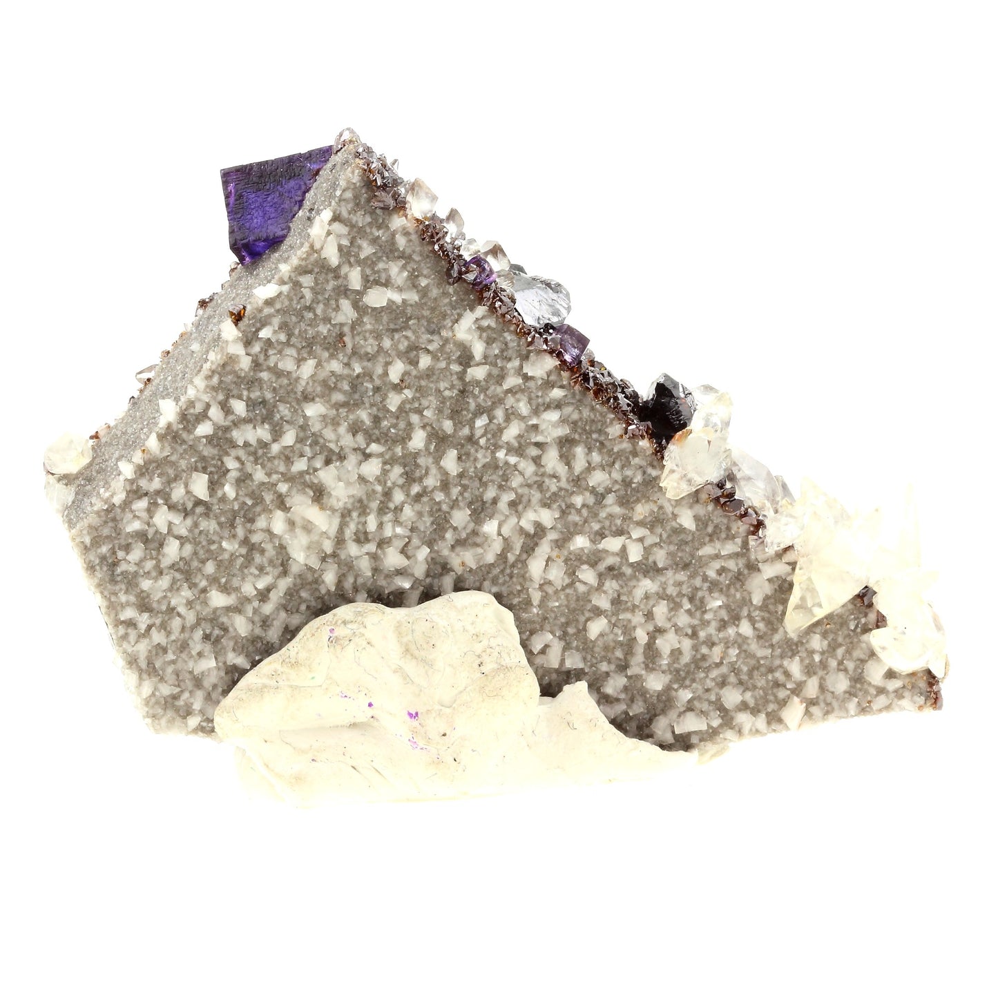 Fluorite + Calcite + Sphalerite, 1018.5 carats, Elmwood mine, Carthage, USA