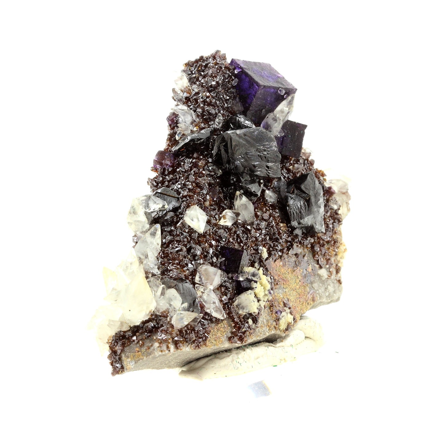Fluorite + Calcite + Sphalerite, 1018.5 carats, Elmwood mine, Carthage, USA