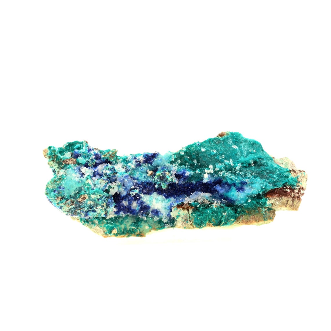 Dioptase + Shattuckite + Quartz. 1156.5 carats. Milpillas Mine, Sonora, Mexique