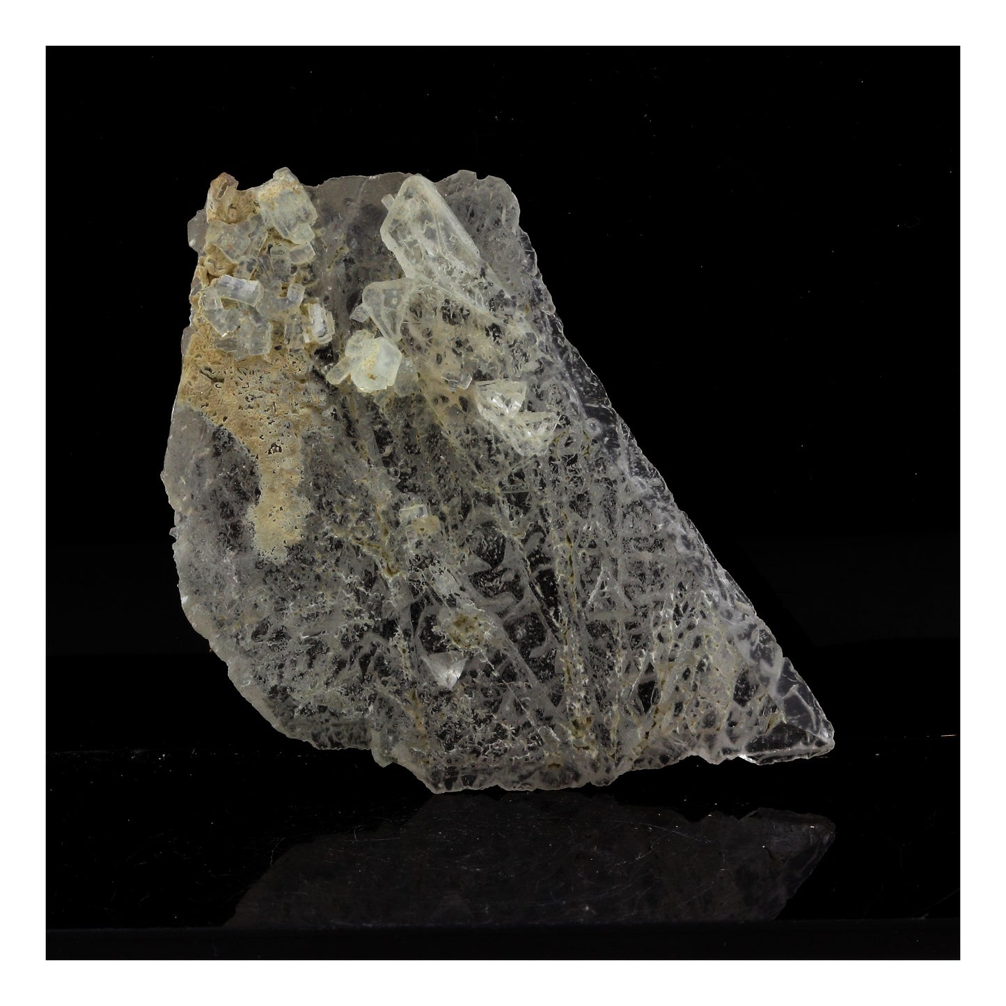 Prehnite + Calcite, 73.0 carats, Saint Christophe en Oisans, Isere, France