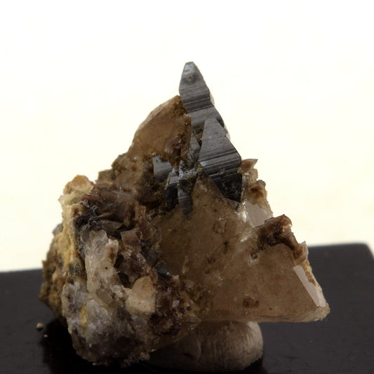 Anatase (11mm) + Quartz. 8.0 carats. La Lauziere, Savoie, France