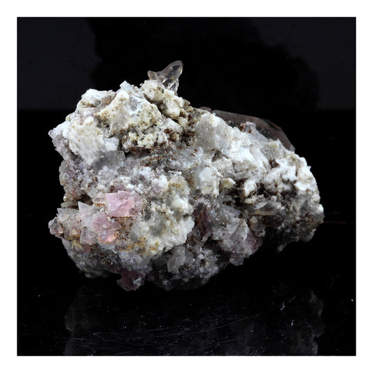 Fluorite + Quartz. 107.5 carats. Massif du Mont-Blanc, France