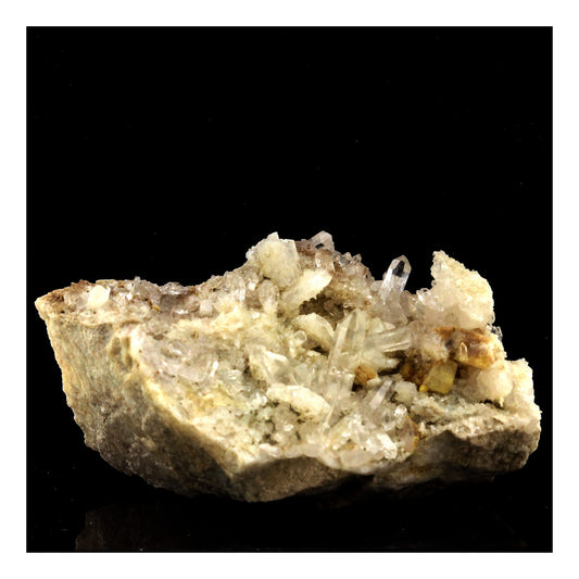 Quartz + Albite + Calcite en provenance de Plan-du-Lac, Oisans, France