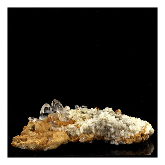 Quartz + Albite + Calcite en provenance de Plan-du-Lac, Oisans, France