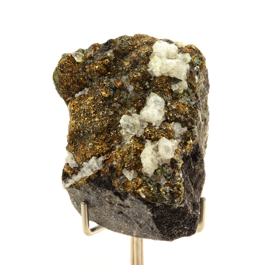 Chalcopyrite + Calcite. 272.30 carats. Anduze, Gard, France