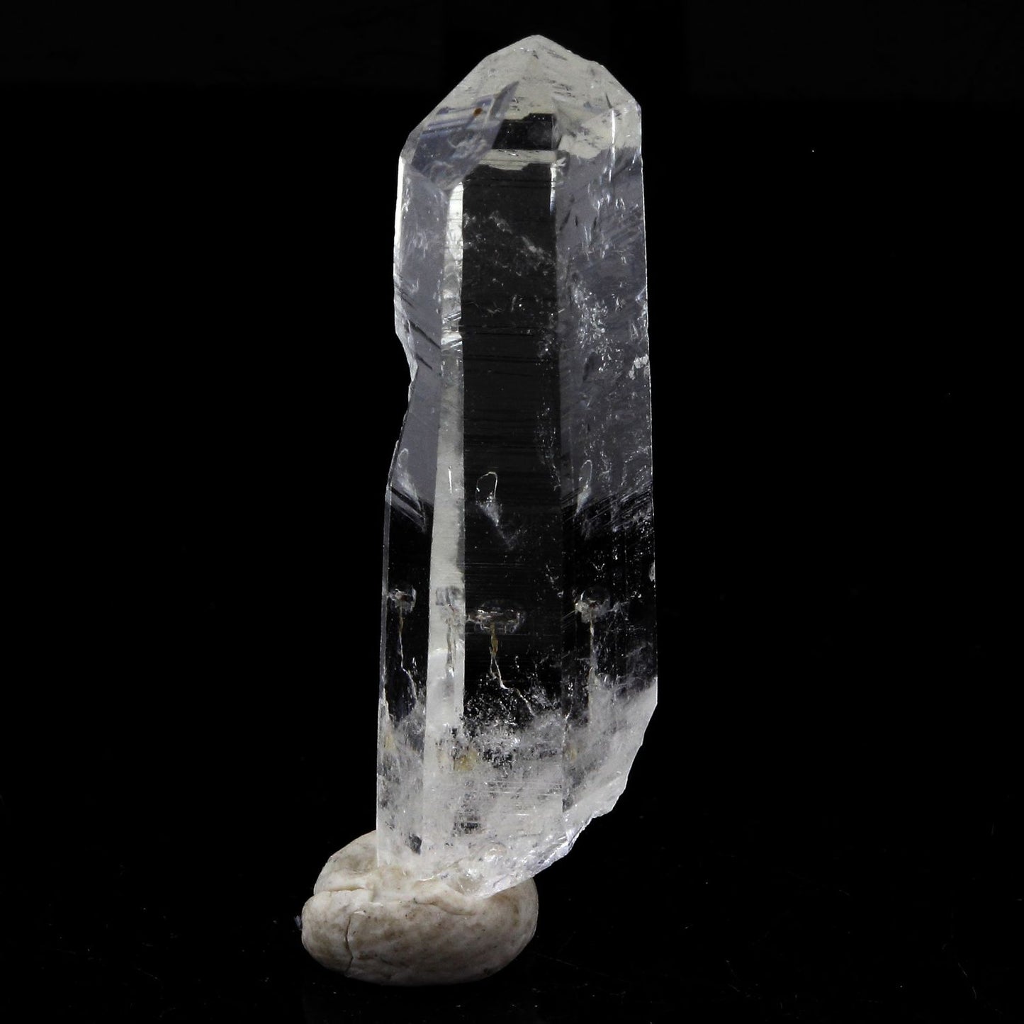 Quartz mineral. 18.76 carats. La Gardette Mine, Bourg d'Oisans, Isère, France