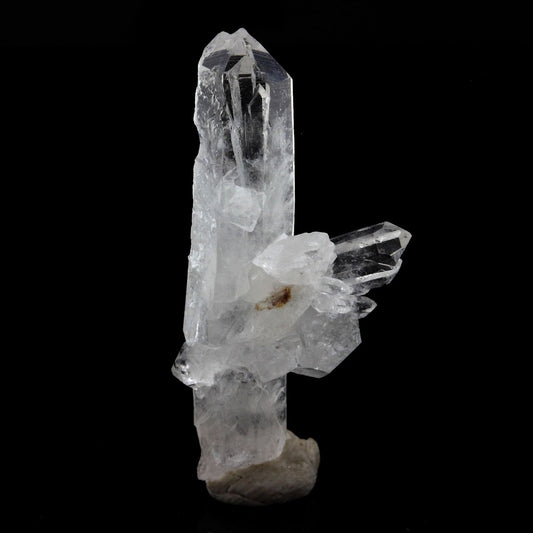 Quartz mineral. 17.33 carats. La Gardette Mine, Bourg d'Oisans, Isère, France